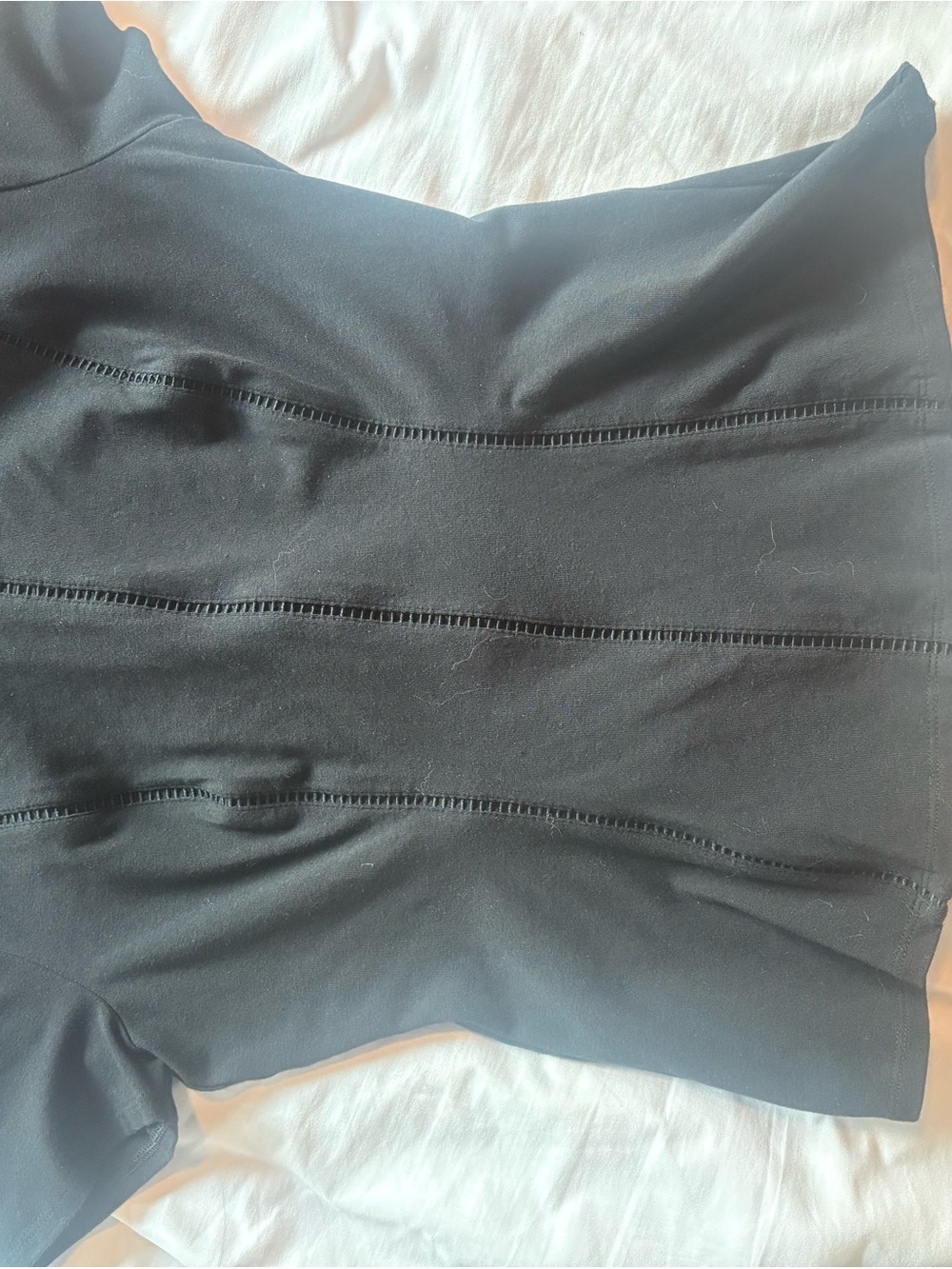 White House Black Market Black Pencil Skirt with Seam Detailing